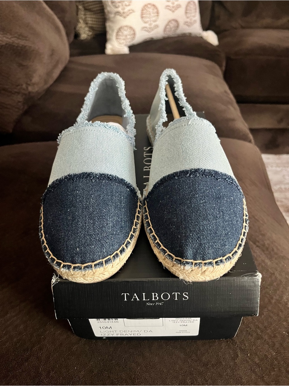Talbots denim Espadrilles 10